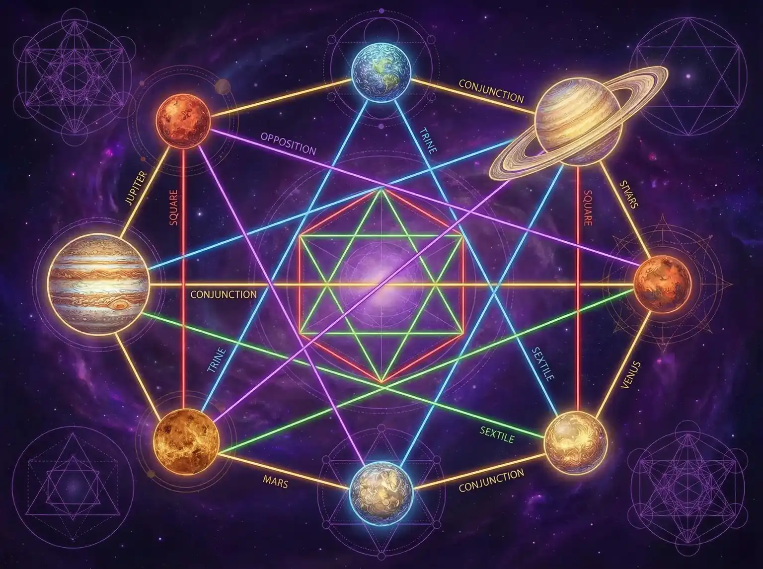 行星相位解读 - 一二三四日本视频免费 | 占星学进阶